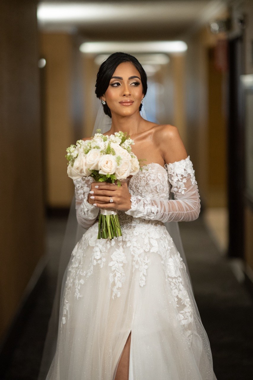 Maquillaje y peinado de novia